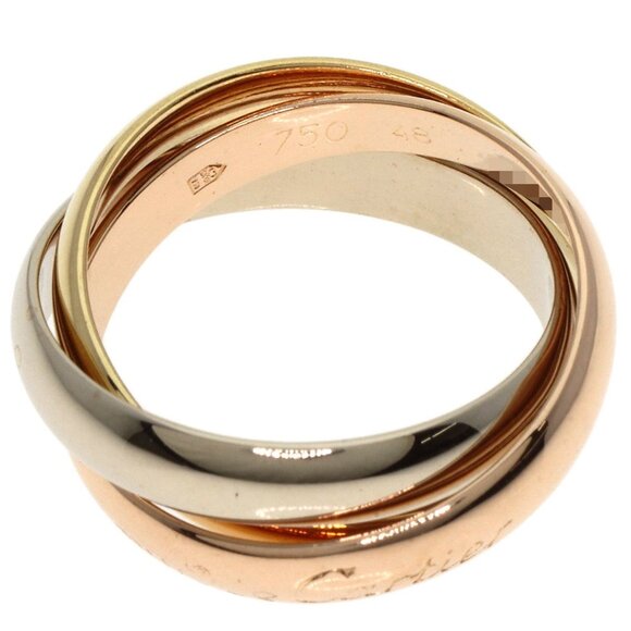 CARTIER 18k Pink Trinity Ring #48 - Picture 3 of 8